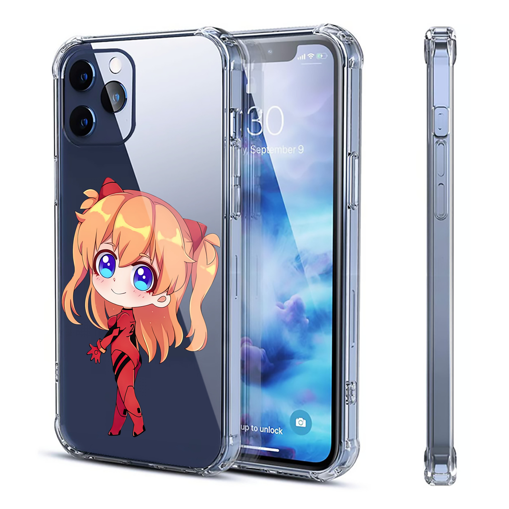 （画像用） EVA 新世紀エヴァンゲリオン 【iPhone 12シリーズ対応】透明スマホケース（クリアソフトケース）
